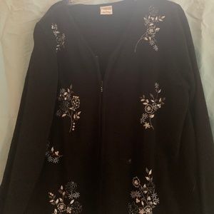 Front zipper cardigan